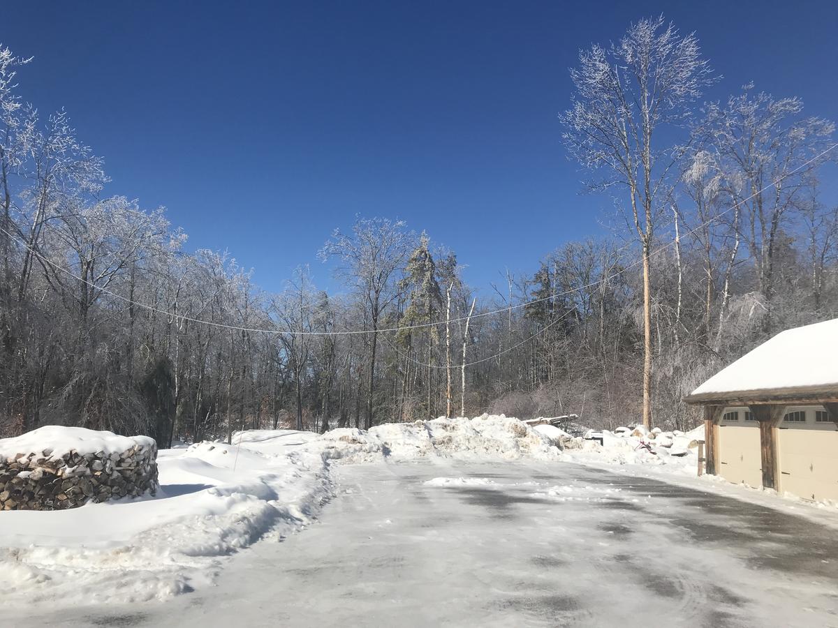 Snow and ice on the 160m loop