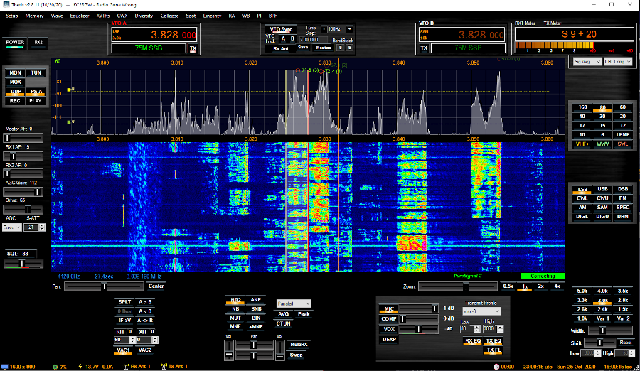 Thetis (PowerSDR) for the Anan with a custom theme